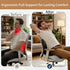 JNHEST Tailbone Orthopedic Cushion, L-Shaped Ergonomic Design Seat Cushion, Non Slip Memory Foam Car Cushion with Back