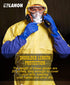 LANON 26" Elbow Length Heavy-Duty PVC Chemical Resistant Gloves, Large Rubber Protection