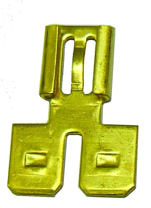 Supco T1122 Connector, 1/4" 2 Male and 1 Female Tabs, Pack of 10