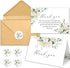 50 Funeral Thank You Cards with Envelopes 46 in Floral Thank You