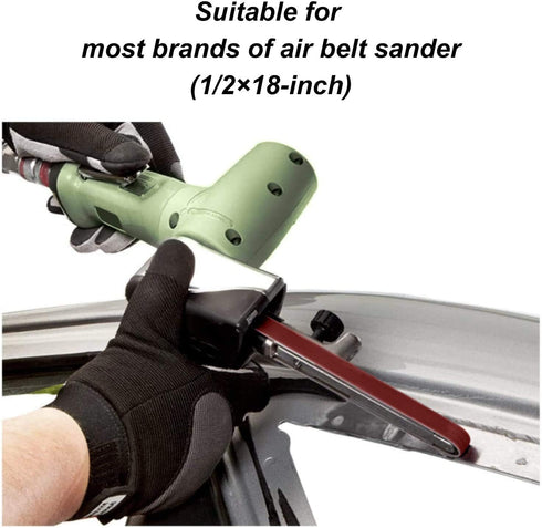 1/2 x 18 Sanding Belt Assortment, 48 Pack, 8 Each of 60 80 120 150 240 400 Grit
