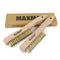 Heavy Duty Brass Brush Set 2Pcs, MAXMAN Brass Wire Brush, Metal Brush for Cleaning Rust with 10" Curved Beechwood Handle