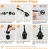 Zevnico 8 Pack E26 E27 Bulb Light Sockets, Black Medium Screw Base with Shade Ring, Retro Period Style Edison Lamp