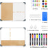 White Board Cork Board Combo, 24×18 inch Magnetic Dry Erase Board, Vision Board for Office, Home, School