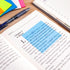 Transparent Sticky Note Pads, 500 Pcs Waterproof Self-Adhesive, 3x3in Colorful, Suitable for Home, Office, School