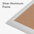 U Brands Cork Bulletin Board, 23"x17", Silver Aluminum Frame, Industrial Grade Pinning Surface
