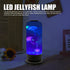 7 Estink Jelly Fish Lamp Aquarium Light, RGB Cylindrical Jelly Fish Night Light Color Changing Table Lamp for Home