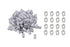 Eowpower 100 Pieces 1/8 inch Wire Rope Aluminum Sleeves Cable Crimps & 16 Pcs M3 Stainless Steel Thimbles