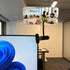 Ludapp 180 Indoor Clip-On Security Mirror Convex Partition Mirror for Personal Safety and Security Desktop Rearview