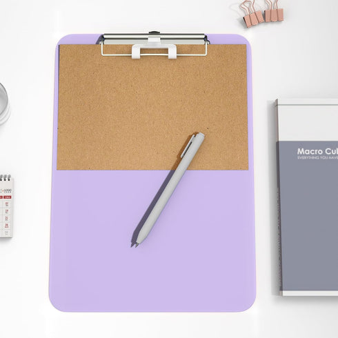 Hongri Plastic 8.5 x 11 Clipboards, Purple A4 Clipboard for Nurses, Students, Teachers, Office and School, Size 12.5 x