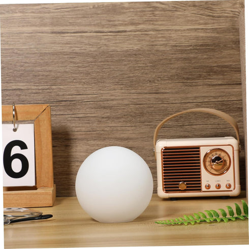 80mm 30mm ULTECHNOVO Frosted Glass Globe Lamp Shade round Ball with Fitter Opening, Sphere Replacement for Ceiling Fan