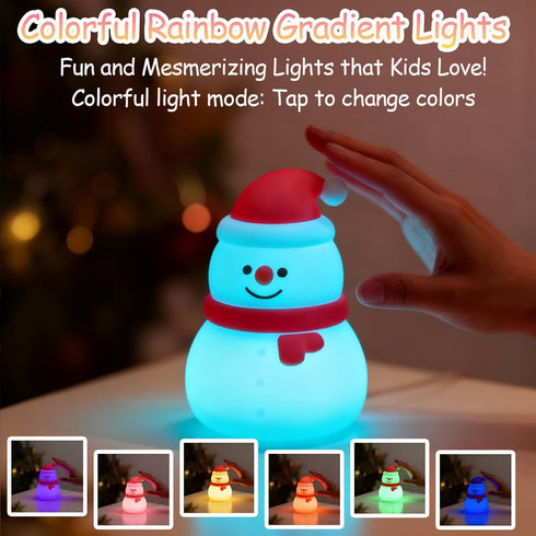 Mrauzlty Dimmable Night Light for Kids, Soft Silicone Baby Night Lights for Nursery, Rechargeable Portable LED Bedroom