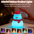 Mrauzlty Dimmable Night Light for Kids, Soft Silicone Baby Night Lights for Nursery, Rechargeable Portable LED Bedroom