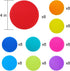 Aaskuu 4 Inch 72 Pack, Carpet Floor Spots Markers, Circles Dots for Teachers and Kids, Flexible Classroom Rug Mats