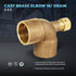 Supply Giant CCDL0340-NL 3/4" Cast No Lead Brass 90 Degree Elbow with Sweat Connects