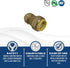 2 Pcs XFITTING Push Fit 3/4 Inch x 1/2 Inch Reducing Coupling