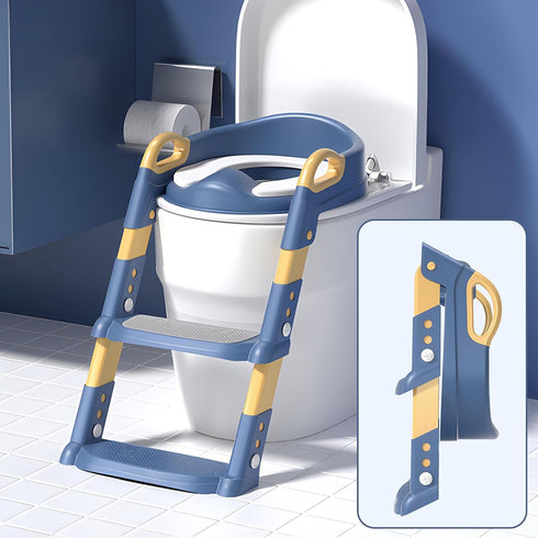 LOVEWE Toilet Potty Training Seat with Step Stool Ladder, Safe & Comfortable Potty Chair with Anti-Slip