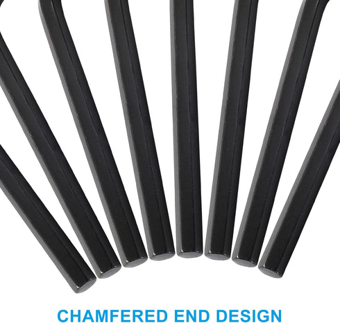 6mm Hex Key Wrench, Allen Key Wrench, 10Pcs L Shaped Hex Key Replacement for Repairing Bike, Furniture, Black