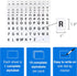 ChromaLabel 1 x 3/4 inch Alphabet Stickers, 5 Assorted Colors, 10 Sheets Variety Pack