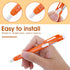 Molain 10 Pcs Pen-Style Erasers Set, 5 Retractable Click Eraser Pens + 5 Mechanical Erasers for Kids & Students