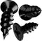 Durable #12 x 5/8" Black Phillips Head Screws, 50 Pk Coated Steel Wood Screws for DIY