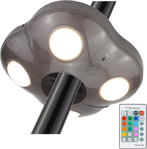 BIGMONAT Patio Umbrella Light Battery Operated, Outdoor Table Umbrella Lights with Remote