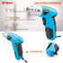 Hi-Spec 27pc 3.6V Blue USB Small Power Electric Screwdriver Set, Cordless & Rechargeable with Driver Bit Set
