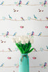 NextWall Colorful Sweet Tweet Peel and Stick Wallpaper