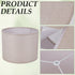 2 Sets 13" 13" 10" 0.43" CREATCABIN Drum Lamp Shade Top x Bottom x High Seaside Village Medium Lampshades Replacement