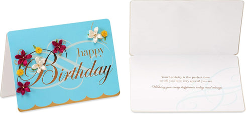 Papyrus Birthday Cards for Her, Flowers and Dessert, 2-Count