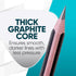 KOALA TOOLS Bear Claw Pencils 1-Pack (6 Pencils) - Thick, Triangular Grip, Graphite, 2B Lead with Eraser