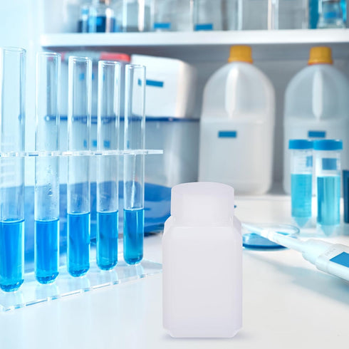 PATIKIL 12 Pcs 60ml Reagent Bottles, HDPE Wide Mouth Round Bottles with Screw Cap for Lab Storage