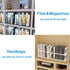 LuluEasy Adjustable Vertical File Sorter Sturdy Plastic Expandable Upright File Holder, Desktop Binder Organizer