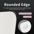 Glass Gaming Mouse Pad, White Kanagawa Hard Mousepad, Professional Large Mouse Mat 410mm*310mm for Improved Precision