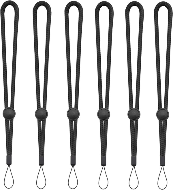 YOUOWO Adjustable Wrist Lanyard for Flashlight Wallet USB Flash Drive, 6 PACK Hand Strap for Cell Phone Charms Key ID