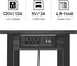 TUTOTAK 2 PS01BY001 Tier Printer Stand, Rolling Printer Cart with Power Outlets and USB Ports, Mobile Printer Table