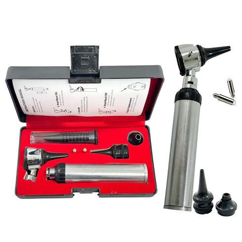 artlab 17pc Examination Otoscope Set with LED Bulbs, Disposable Specula, & Storage Case