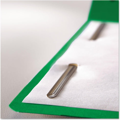 Fastener File Folder, 2 Fasteners, Reinforced 1/3-Cut Tab, Legal Size, Green by Smead, 50 per Box (17140)