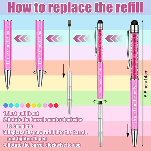 Funny Nurse Pens for Work, Black Ink Nursing Pens, Appreciation Gifts for Nurses, Doctors, Teachers, Students (10