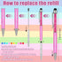 Funny Nurse Pens for Work, Black Ink Nursing Pens, Appreciation Gifts for Nurses, Doctors, Teachers, Students (10
