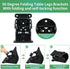 4 Pack 0-90 Folding Brackets Degrees Folding Table Legs Brackets Heavy Duty Lock Extension Support Bracket Black