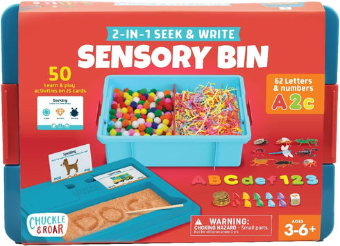 Chuckle & Roar - Sensory Bin - Tactile Learning for Toddlers -