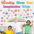 Classroom Reading Bulletin Board Set Butterfly Decorations Floral Paper Cutouts for Back to School Office Decor