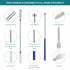 All Sizes Capsule Filling Machine Kit for Pill Filler #000, 00, 0, 1, 2, 3, 4, 5-11 Piece Micro Lab Spoons, Spatula