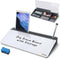 SELEAD Desktop Glass Whiteboard - Small Dry Erase Board with Organizer, Markers, Eraser, Holder for Home, School, Office
