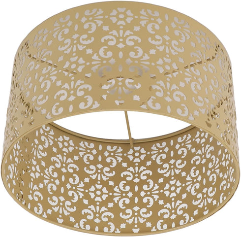 SPYMINNPOO E27 E14 8.7x4.7in Metal Exquisite Hollow Out Decorative Lamp Shade Soft Light for Chandeliers, Floor Lamps