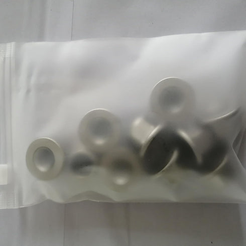 M12 Nylon Lock Nut 304 Stainless Steel Flange Nut Inserts Hex Lock Nuts (Pack of 10)