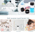 JIUWU 10 Pack 10ml Clear Glass Vials with Screw Caps Small Liquid Sample Vial Leak-Proof Empty Bottle