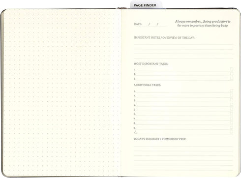 C.R. Gibson MJ174-22696 Medium Bound Guided and Dot Grid Journal, 240pgs, 6'' W x 8.5'' H