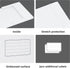 JiaWei White File Folders, 12 Pack A4 Project Folders for Document Storage, 0.5×9×12.5 Inches